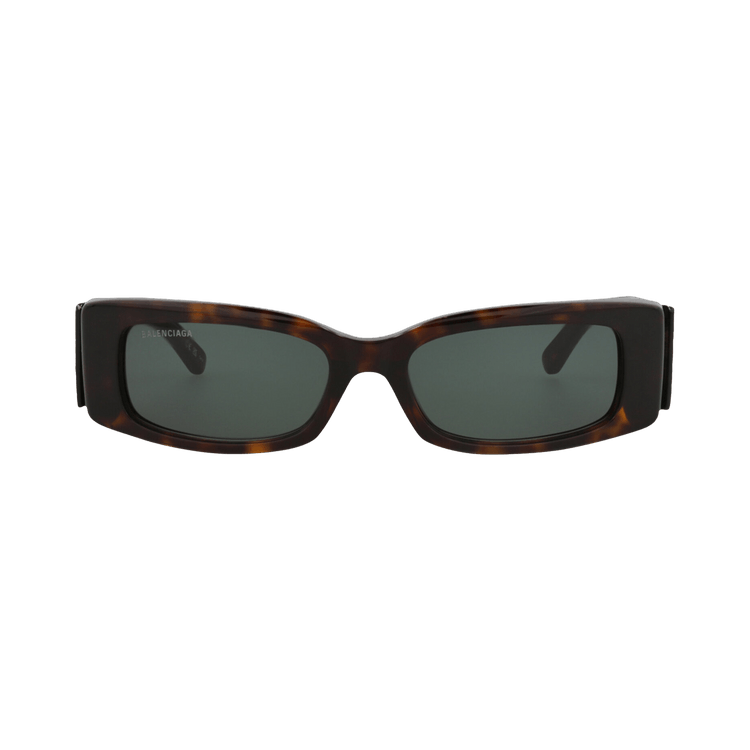 Balenciaga Square Sunglasses 'Havana/Green'