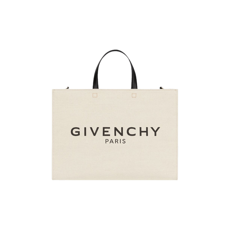 Givenchy Medium G Tote Shopping Bag In Canvas 'Beige/Black'