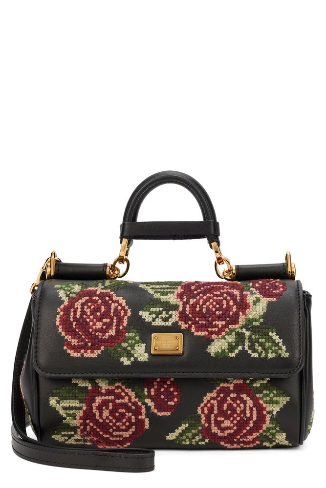 Dolce & Gabbana Stitch Embroidered Mini My Sicily Handbag