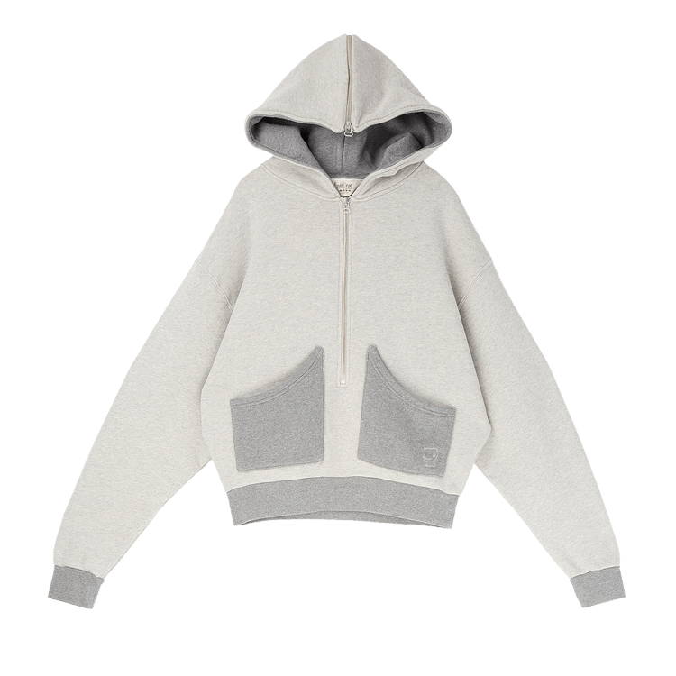 Brain Dead Zip Hoodie 'Heather Grey'