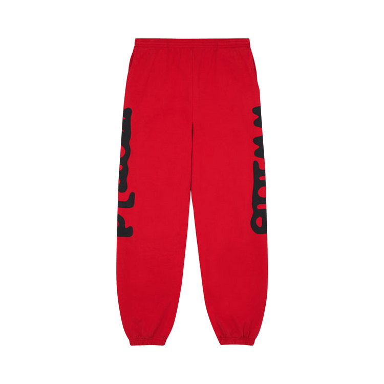 Sp5der Beluga Sweatpants 'Red/Black'