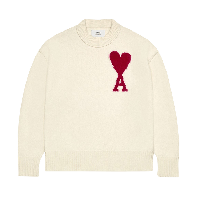 Ami ADC Sweater 'Off White/Red'