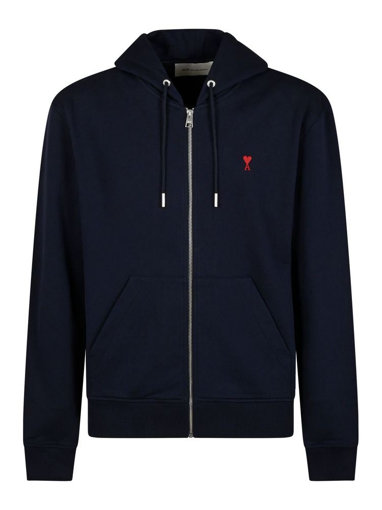 AMI Paris Ami de Coeur Zip-Up Hoodie