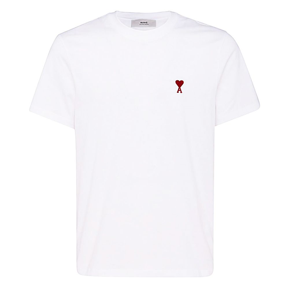 AMI Logo Embroidered Crewneck T-Shirt
