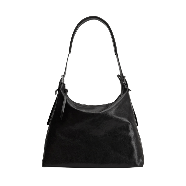Lemaire Belted Hobo Bag 'Dark Chocolate'