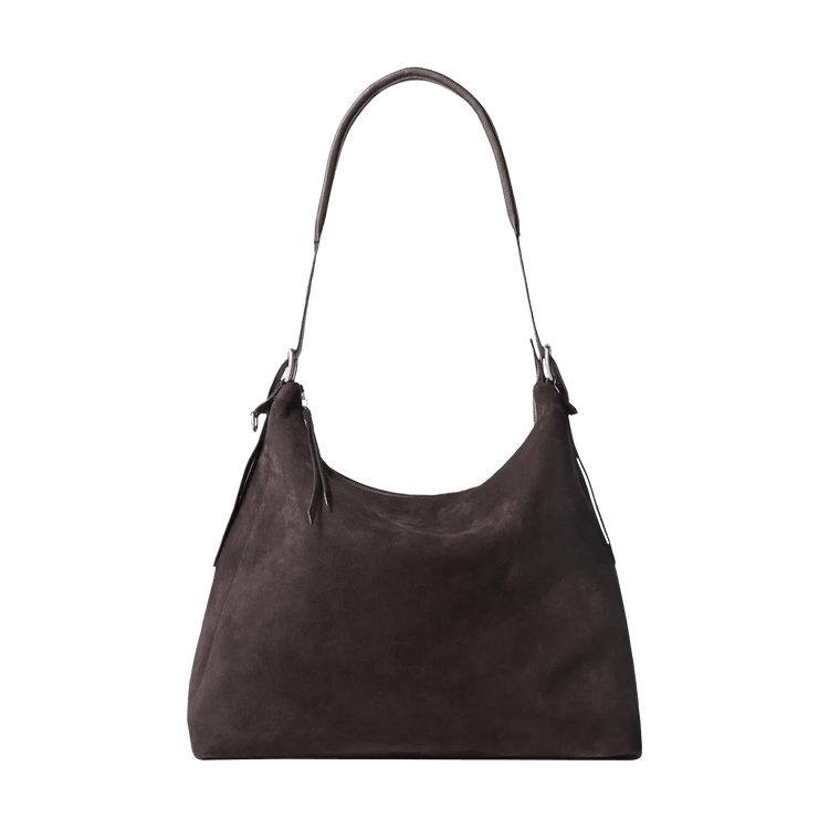 Lemaire Belted Hobo Bag 'Ebony Brown'
