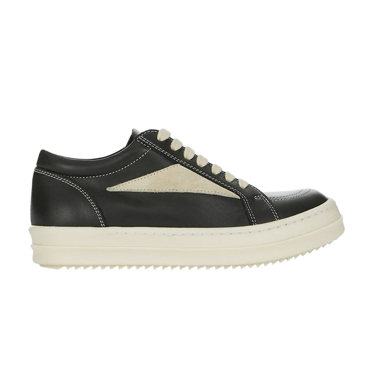 Rick Owens Drkshdw Vintage Low Top Sneaks Kids 'Black Milk'