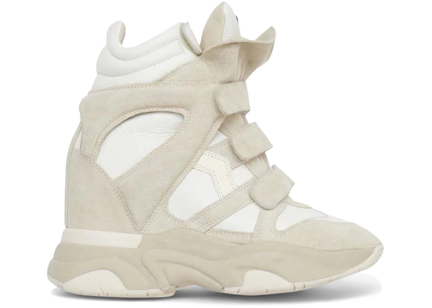 Isabel Marant Balskee High-Top Leather Wedge Sneakers White (Women's)