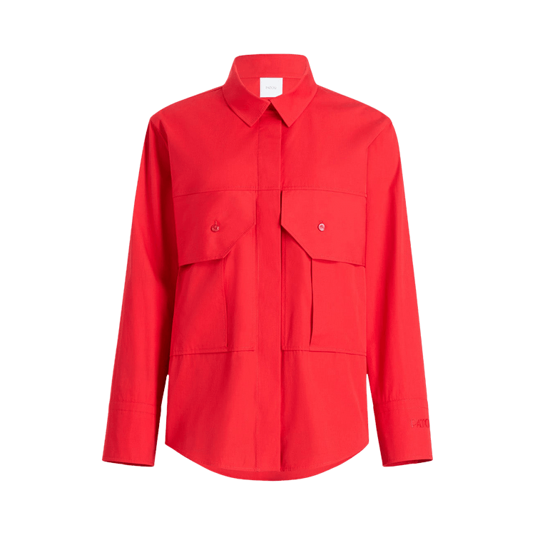 Patou Cargo Blouse 'Elixir Red'