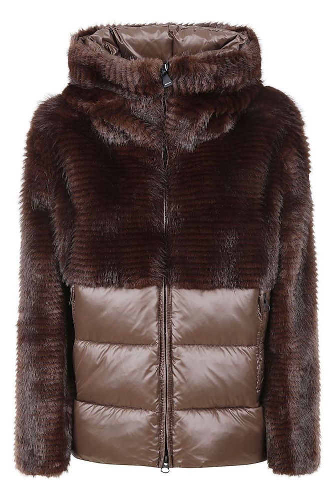 Blauer Quilted Panel Hooded Jacket