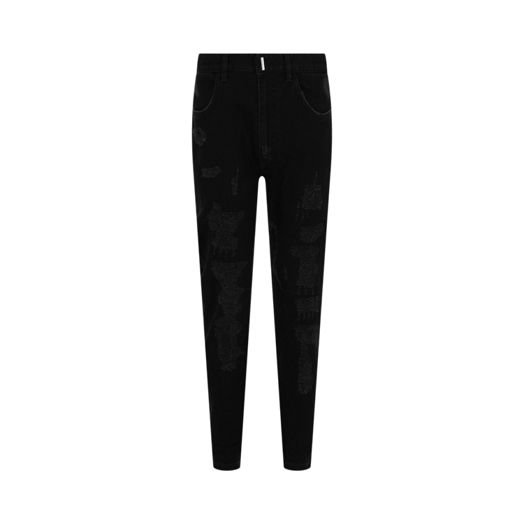 Givenchy Slim Fit Destroyed Denim Jeans 'Black'