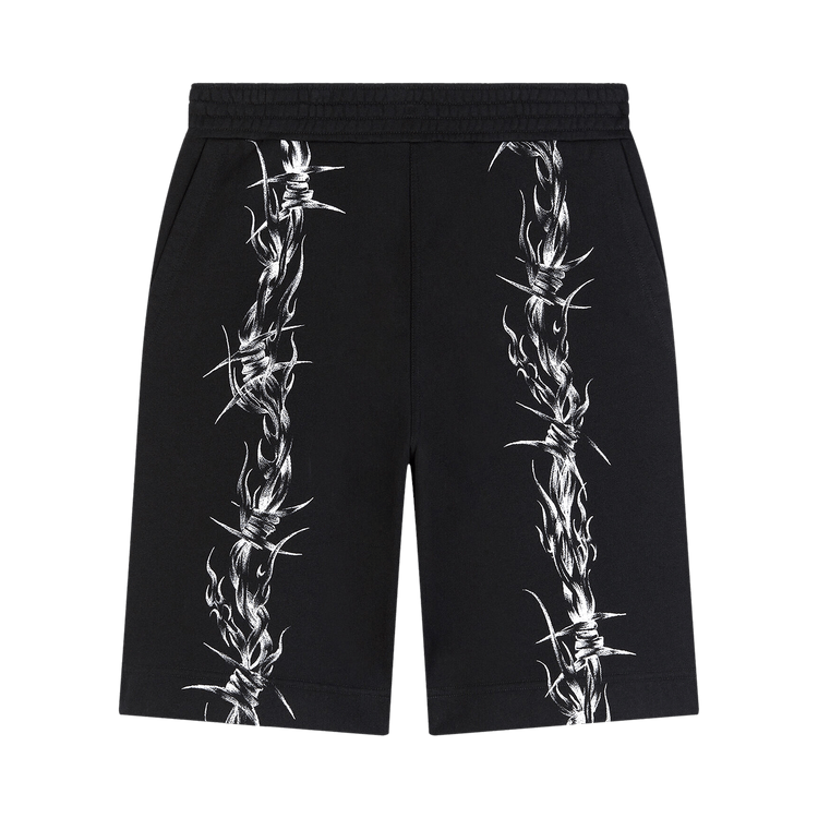 Givenchy Barbed Wire Printed Bermuda Shorts 'Black'