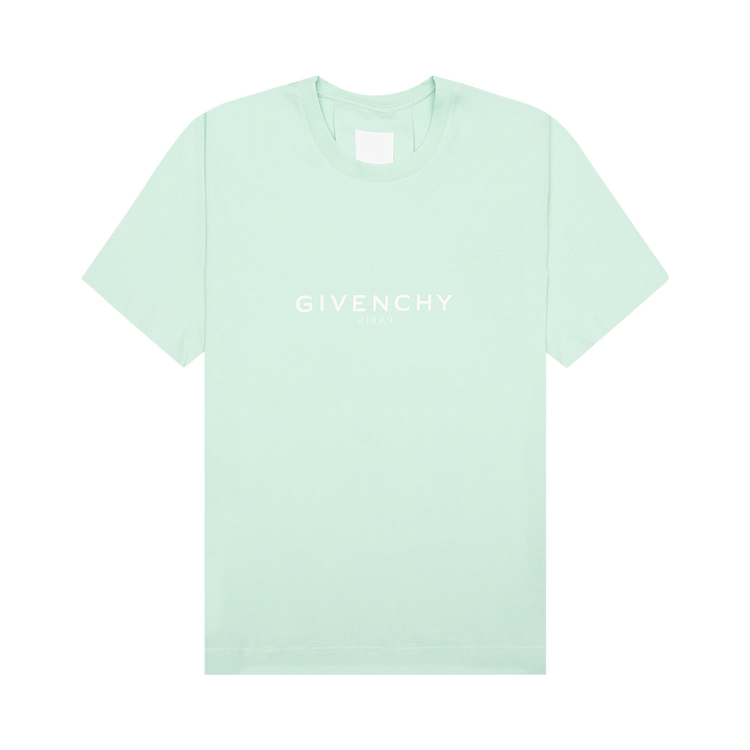 Givenchy Slim Fit Reverse Print T-Shirt 'Aqua Green'