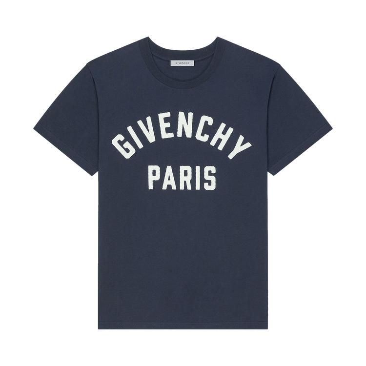 Givenchy Paris T-Shirt 'Navy/White'