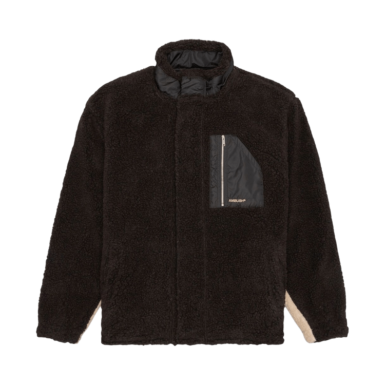 Ambush Fleece Zip Top 'Brown/Beige'
