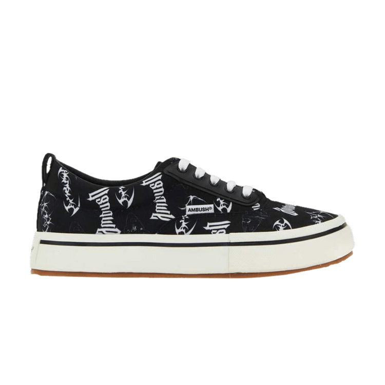 AMBUSH Vulcanized Lace Up Canvas 'Allover Print - Black'