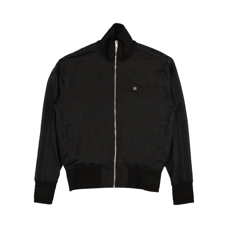 Givenchy Logo Stripe Zip Up Track Jacket 'Black'