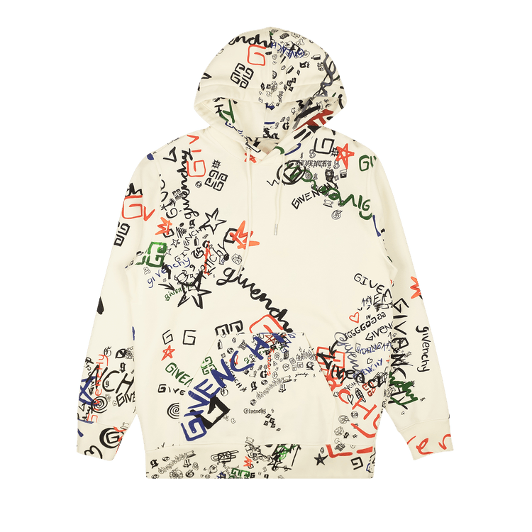 Givenchy All Over Print Hoodie Sweatshirt 'Off White'