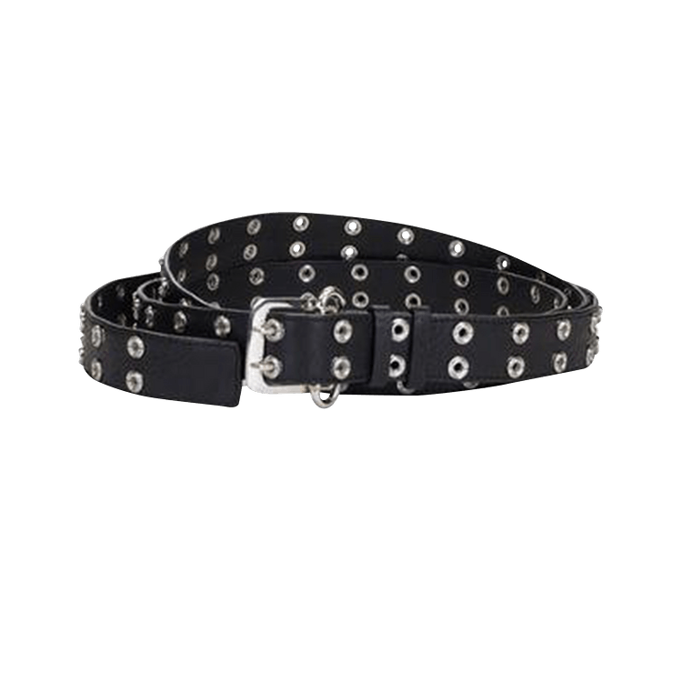 Ambush Long Grommet Leather Belt 'Black'