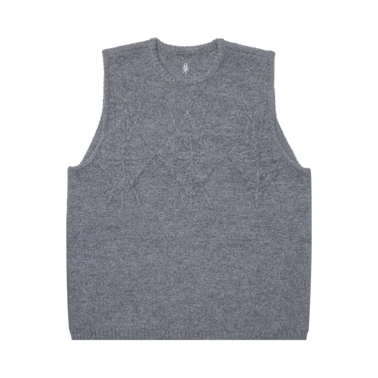 Ader Error Cable Knit Sleeveless Sweater 'Grey'