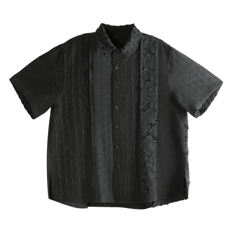 Ader Error Short-Sleeve Button Up T-Shirt 'Noir'