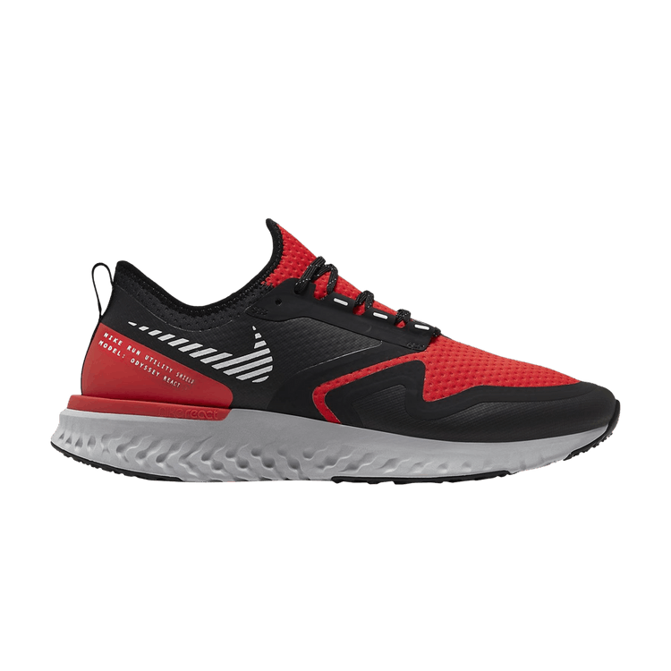 Nike Odyssey React 2 Shield 'Habanero Red Black'