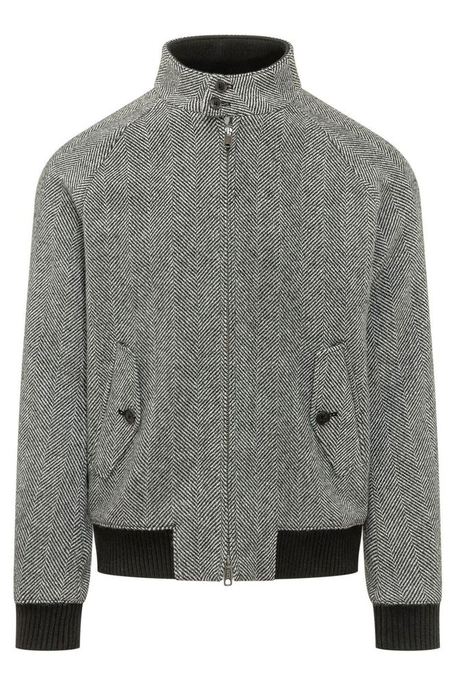 Baracuta G9 Herringbone Bomber Jacket