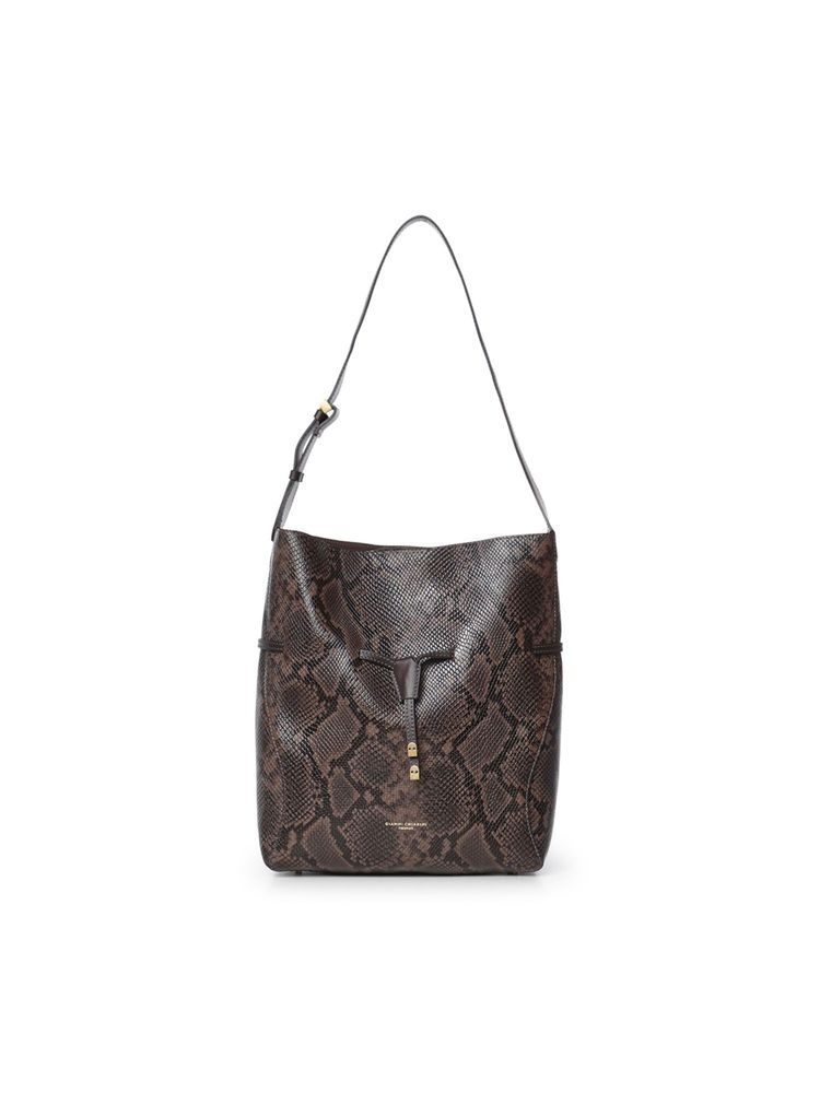 Gianni Chiarini Logo Stamp Drawstring Shoulder Bag