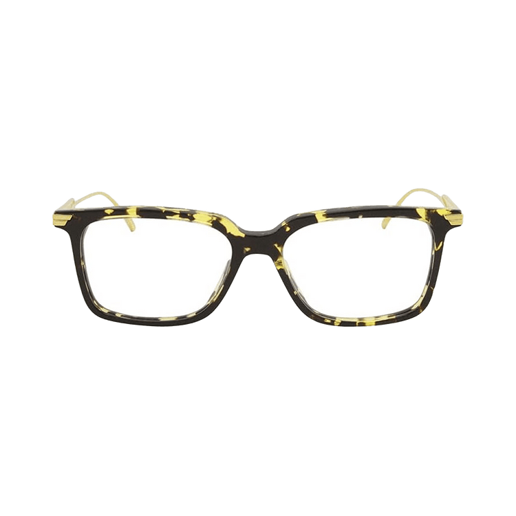Bottega Veneta Square Optical Glasses 'Havana/Gold'