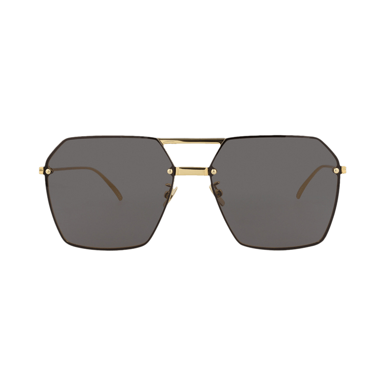 Bottega Veneta Aviator Sunglasses 'Gold/Grey'