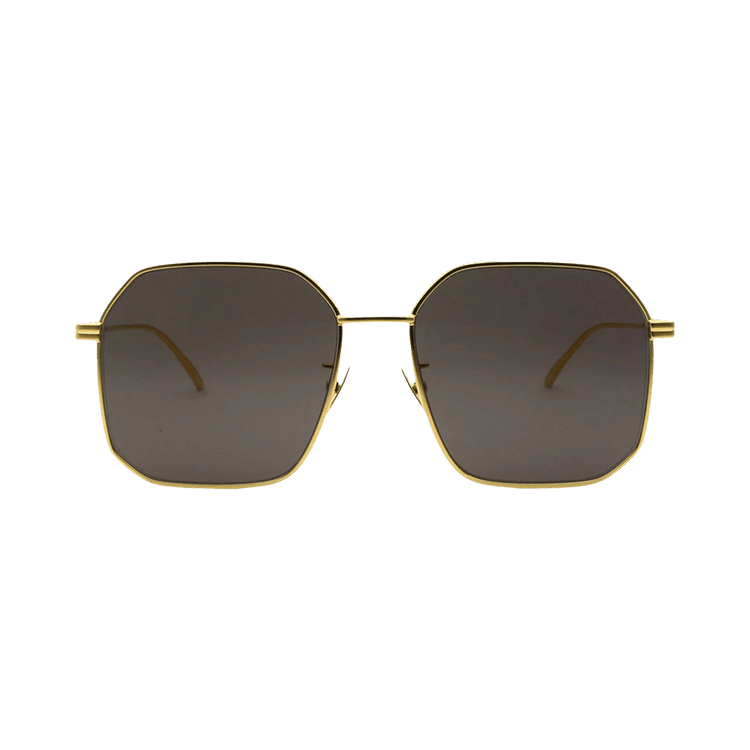 Bottega Veneta Square Sunglasses 'Gold'