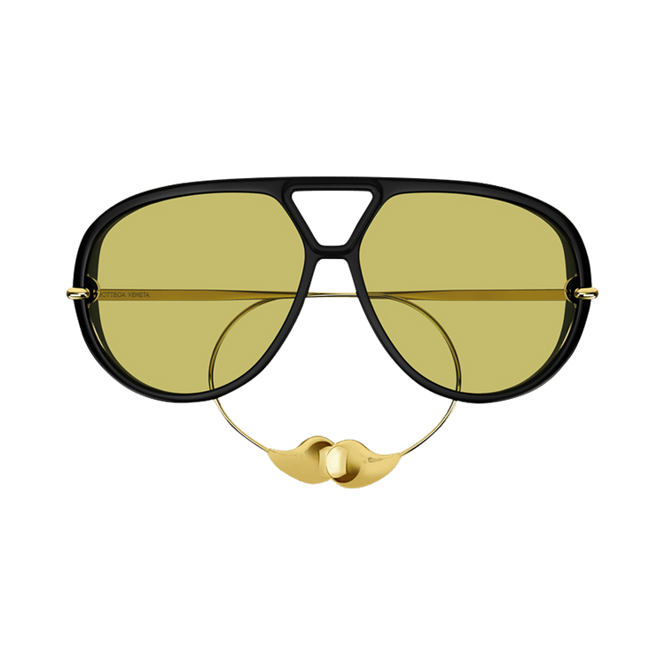 Bottega Veneta Drop Aviator Sunglasses 'Black'