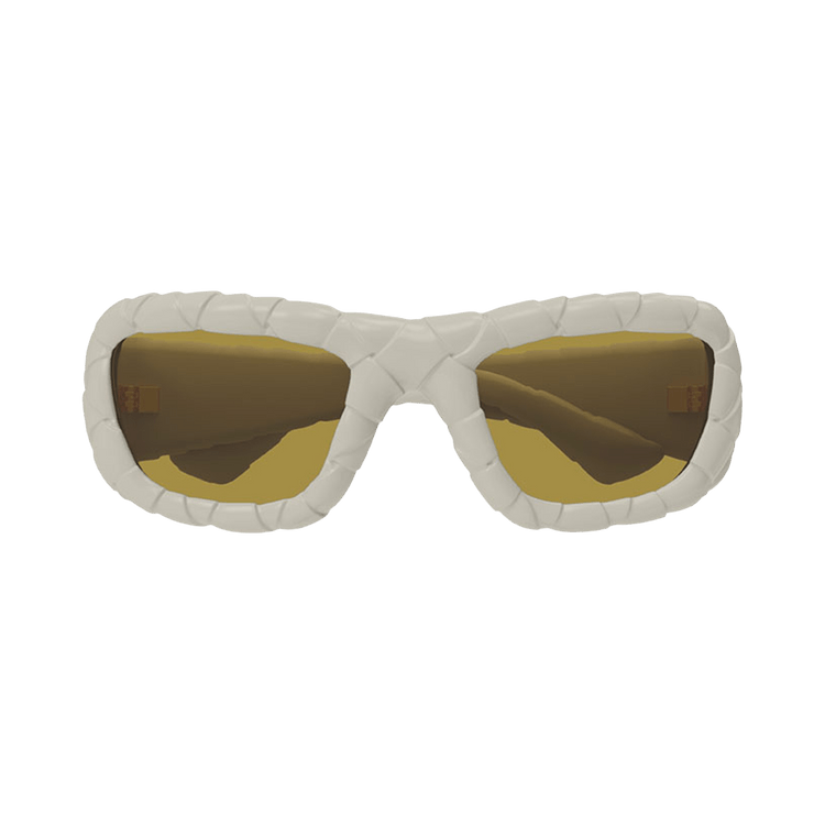 Bottega Veneta Square Sunglasses 'White'