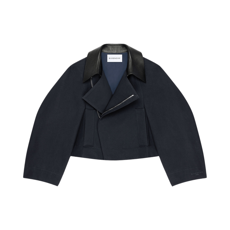 Givenchy A-Line Cocoon Sleeve Jacket 'Dark Navy'