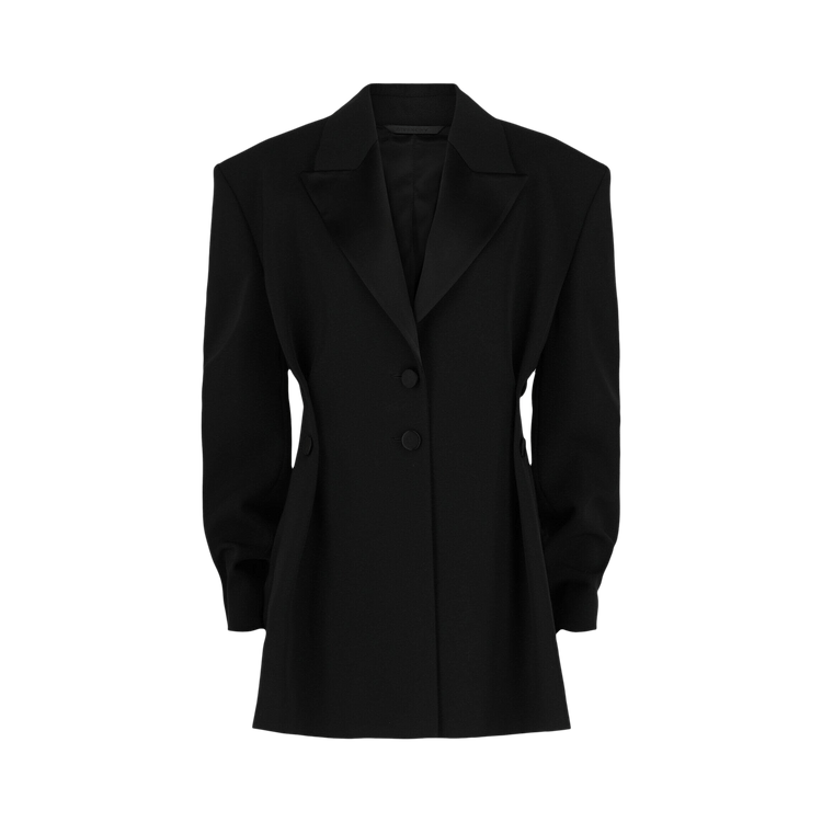 Givenchy Pleated Single Breasted Blazer 'Black'