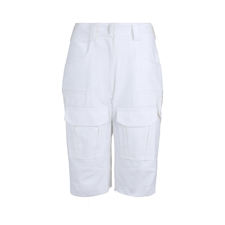 Givenchy Cotton Cargo Shorts 'White'