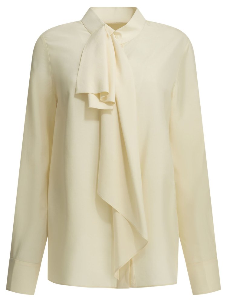 Givenchy Bow-Collar Silk Blouse