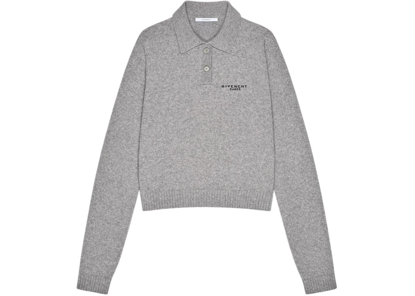 Givenchy Women's L/S Polo Shirt Light Grey