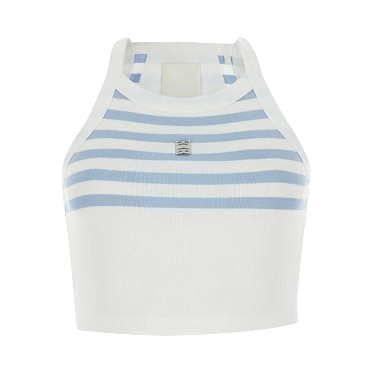 Givenchy Cropped Tank Top 'White/Light Blue'