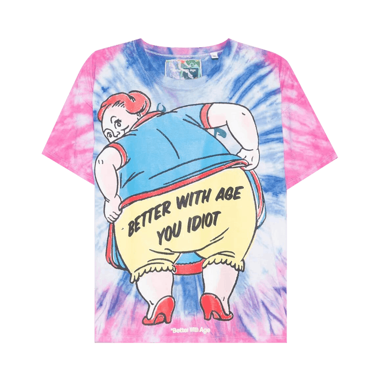 *Better With Age Frizzle T-Shirt 'Tie-Dye'