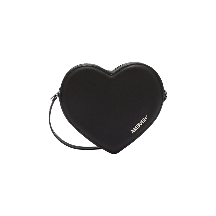 Ambush Flat Heart Crossbody Bag 'Black'