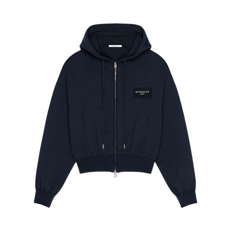 Givenchy Zip-Up Hoodie Sweater 'Navy'
