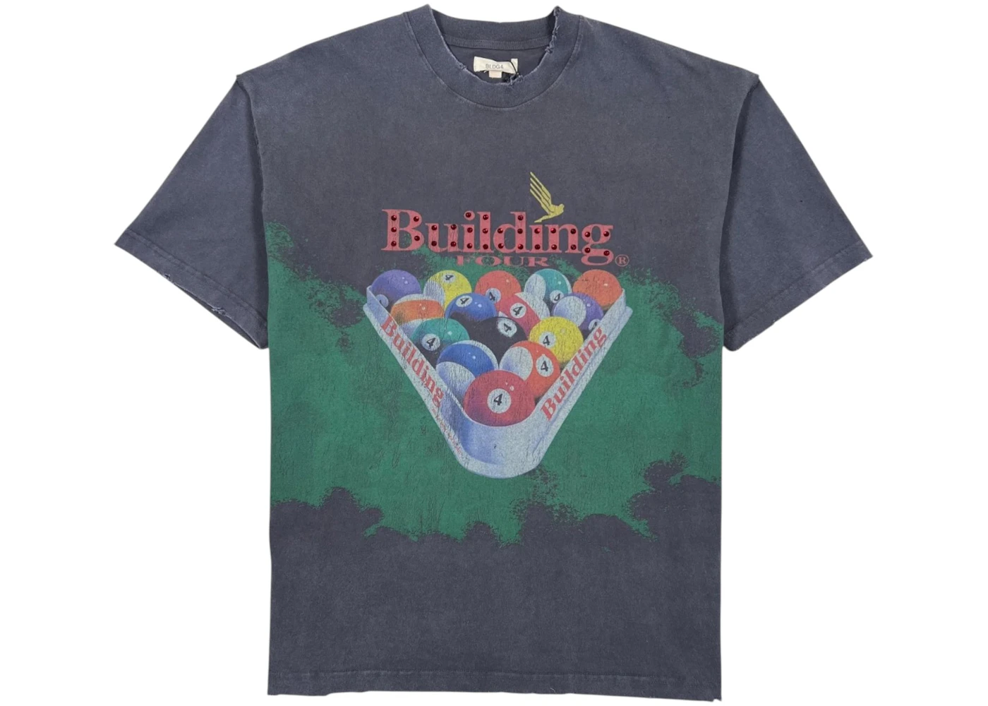 BLDG4 Billiard SS Knit Tee Charcoal Art