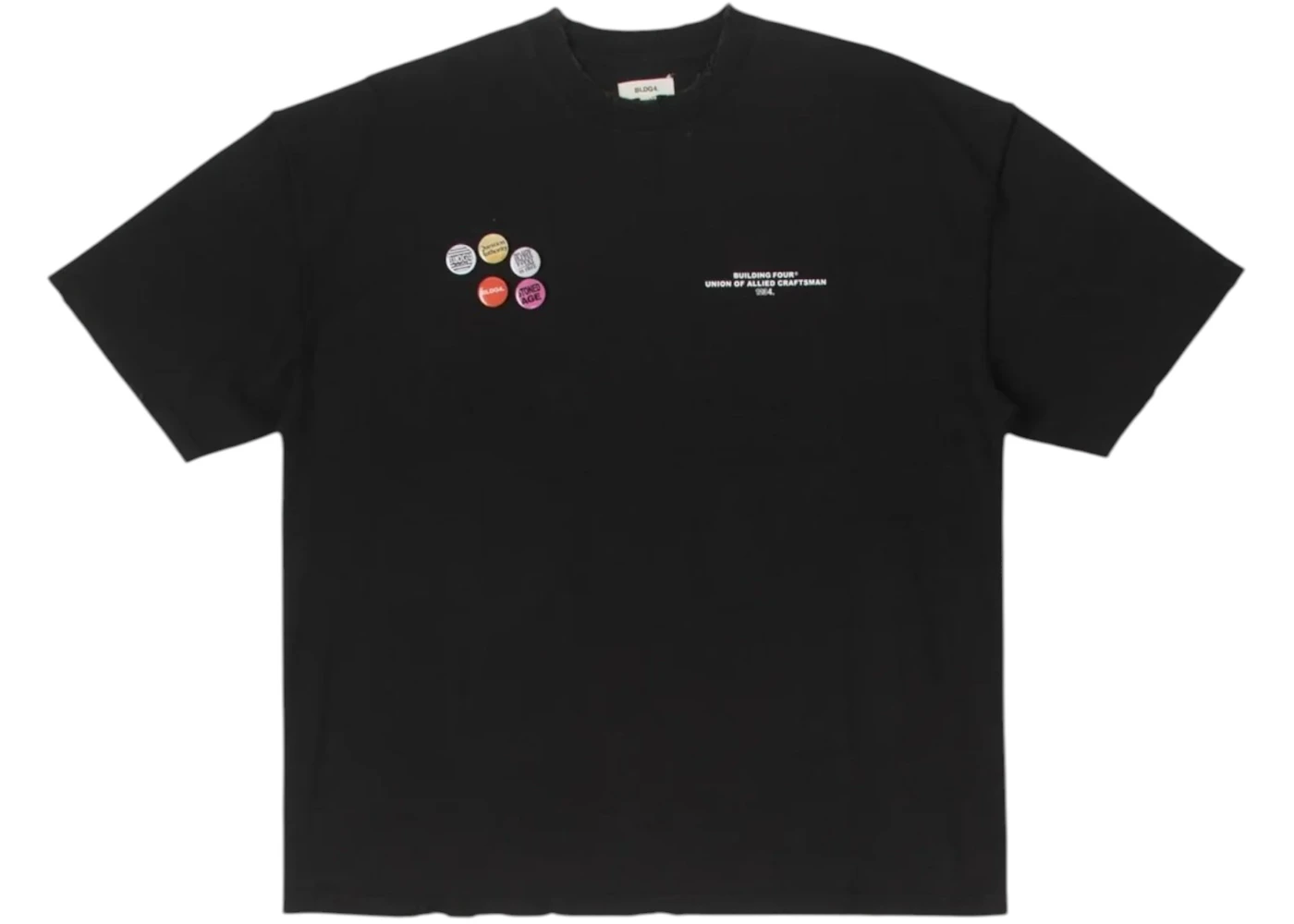 BLDG4 Piza S/S Knit T-shirt Black