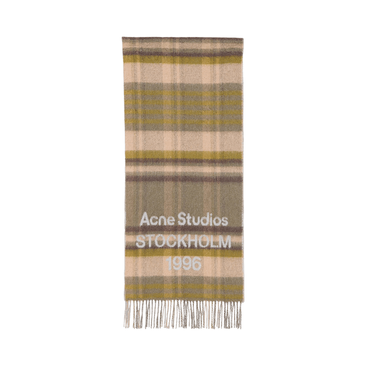 Acne Studios Check Logo Scarf 'Venus Check'