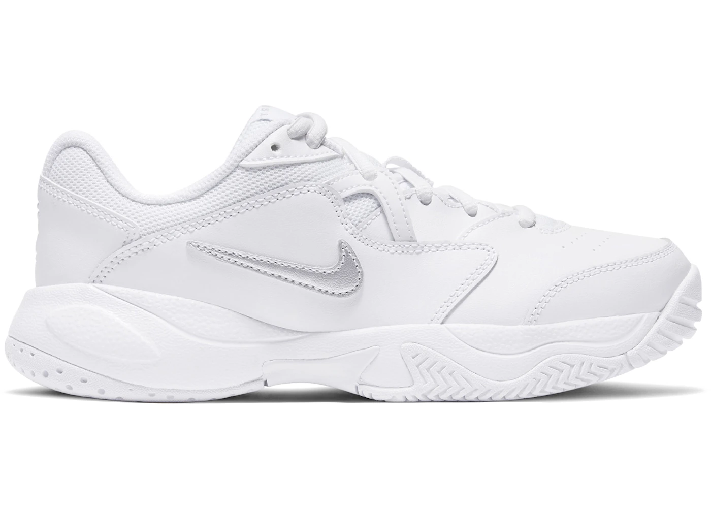 Nike Court Lite 2 White Metallic Silver (GS)