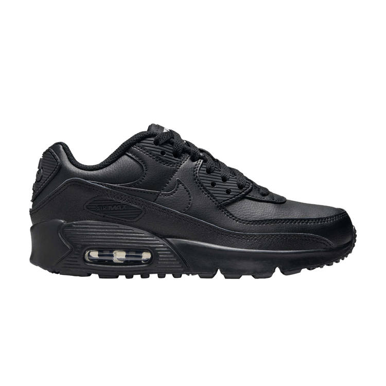 Nike Air Max 90 Leather GS 'Triple Black'