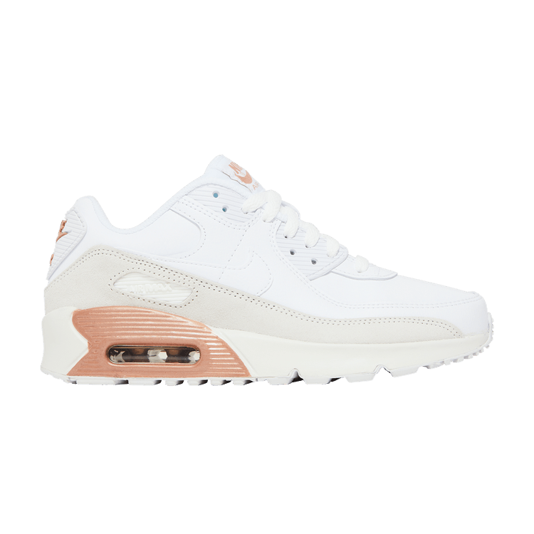 Nike Air Max 90 Leather GS 'White Metallic Red Bronze'