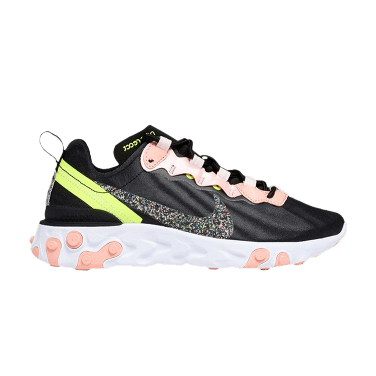Nike Wmns React Element 55 Premium 'Black Coral Stardust'