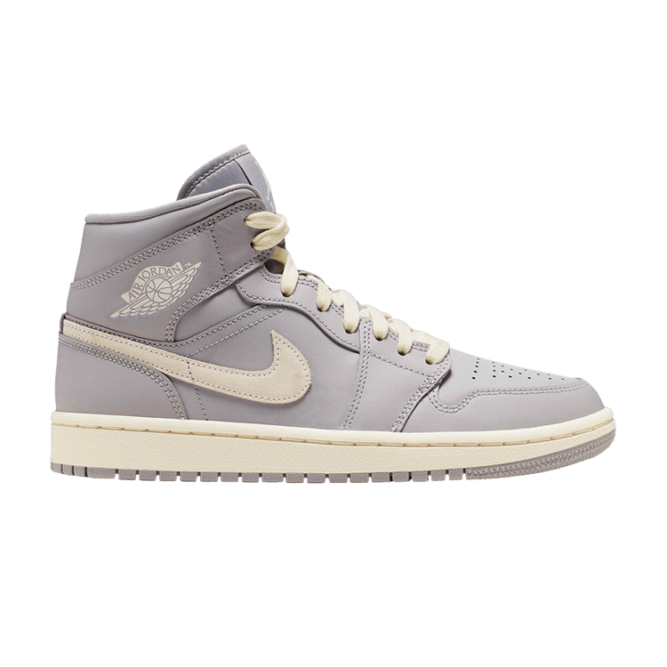 Wmns Air Jordan 1 Mid 'Grey Light Bone'
